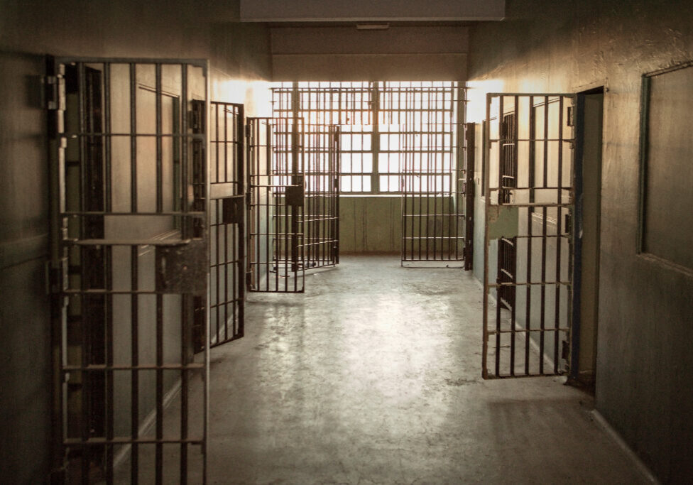 Interior of prison corridor